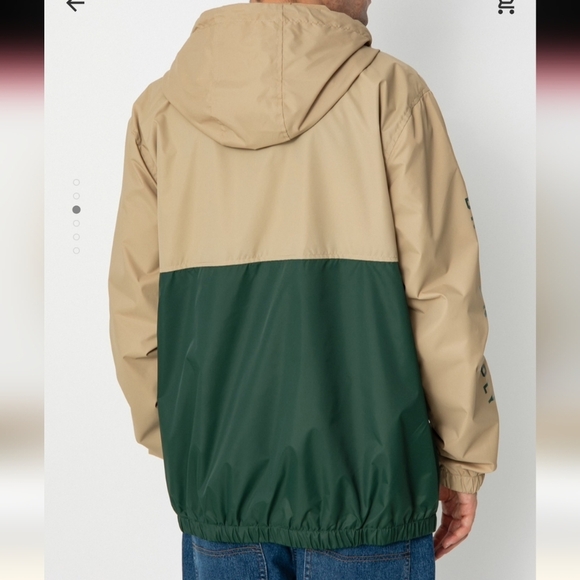 Brixton Men's Claxton Crest Full Zip,Water Resistant,Hooded,Windbreaker Jacket L - Picture 3 of 14